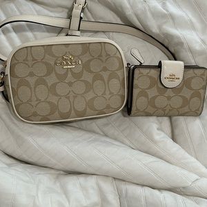 Coach bag with matching wallet :)
